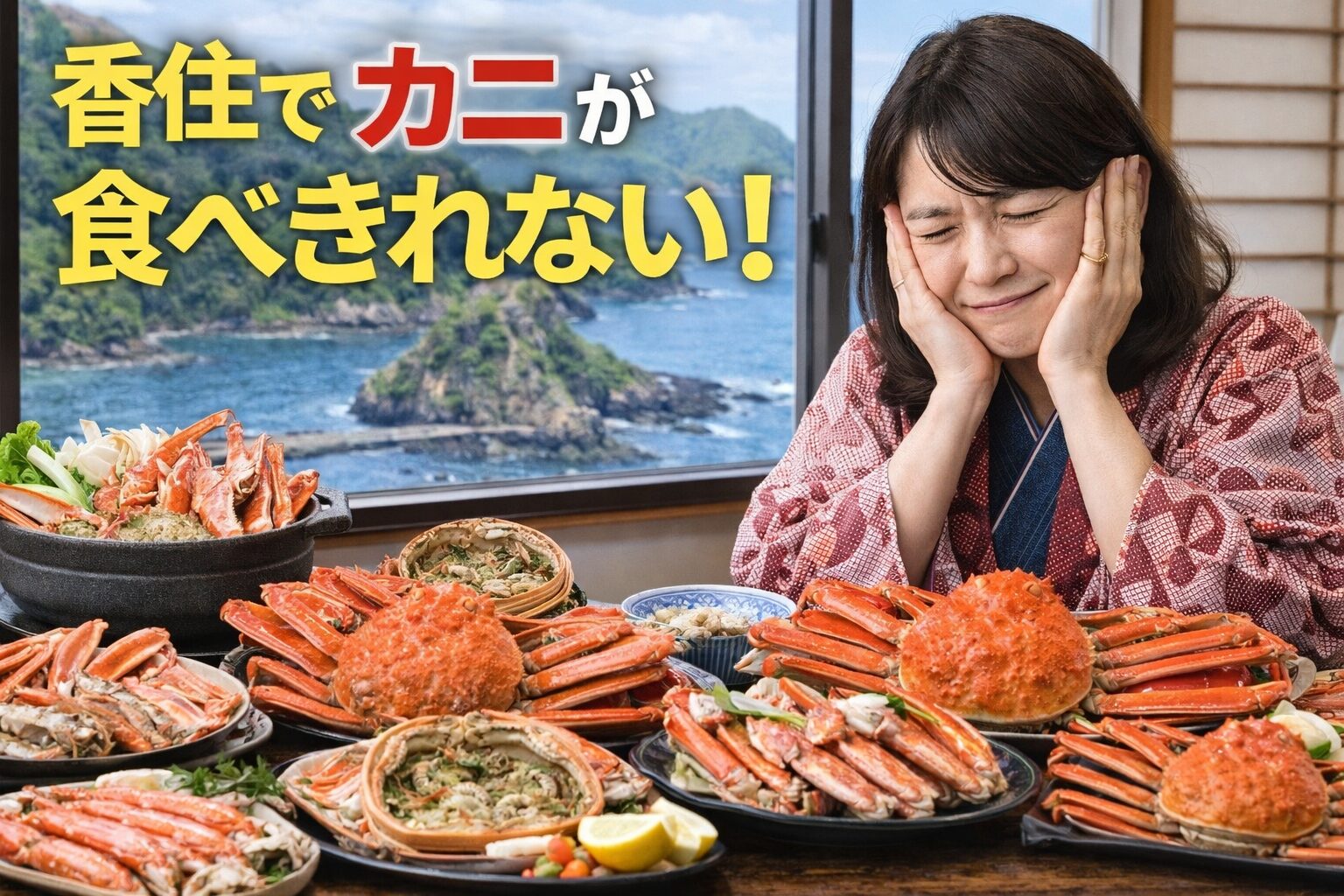 香住でカニが食べきれない